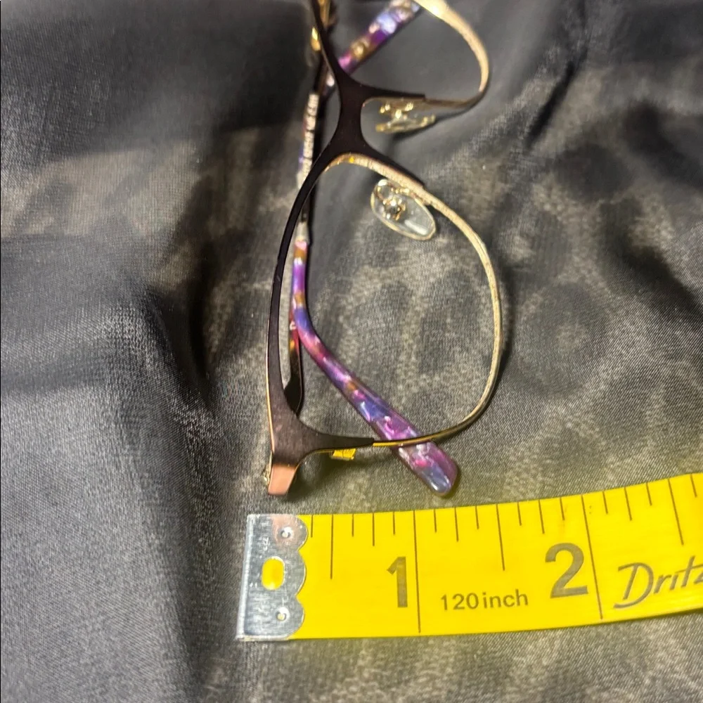 Dior eyeglass *frames only* purple color shift metal designer vintage frames